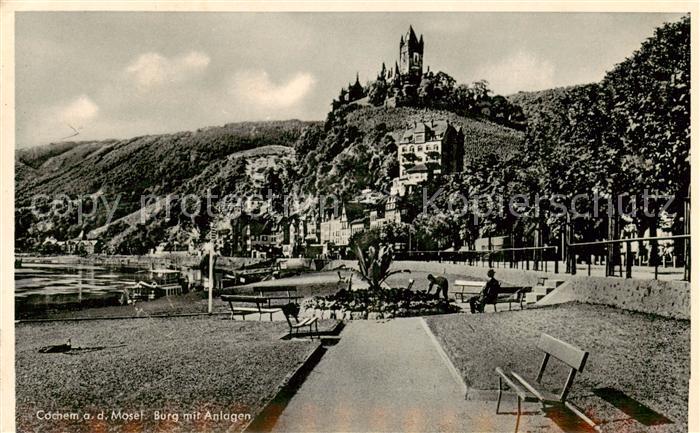 Cochem Mosel Burg mit Anlagen