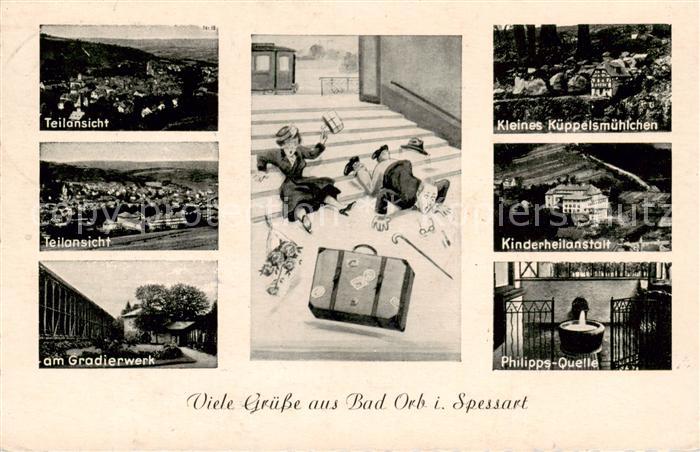 Bad Orb Teilansichten Gradierwerk Kleines Kueppelsmuehlchen Kinderheilanstalt Ph