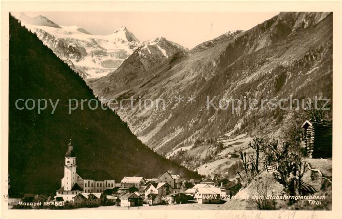 Neustift Stubaital Tirol mit den Stubaier Gletschern