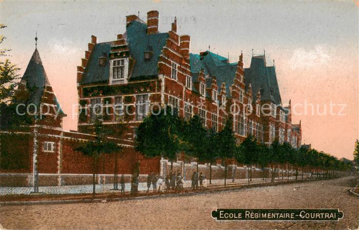 Courtrai KORTRIJK Flandre Belgie Ecole Regimentaire