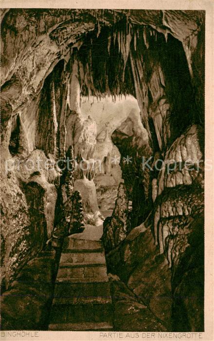 Streitberg Oberfranken Binghoehle Partie aus der Nixengrotte