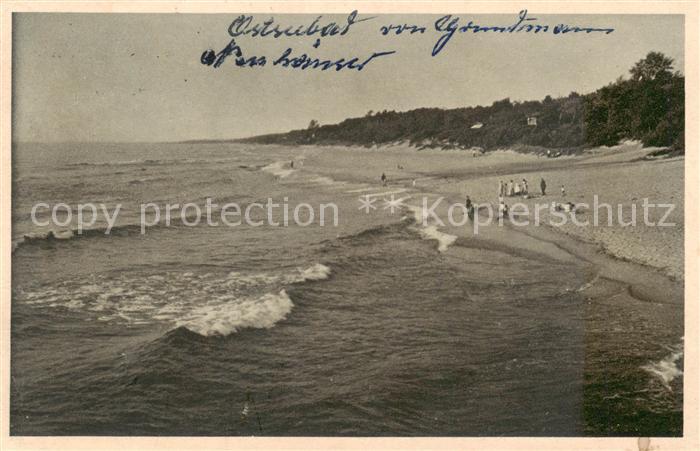 Neuhaeuser Ostpreussen Osteebad PL Strandpartie