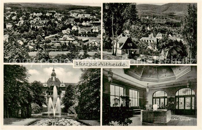 Altheide Bad Schlesien PL Panorama Teilansichten Trinkbrunnen