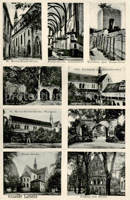 Lehnin St Marien Klosterkirche Innenansicht Wachturm Tetzeltor Alter Kreuzgang K
