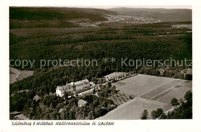 Schoemberg Freudenstadt Waldsanatorium Dr Schroeder Fliegeraufnahme