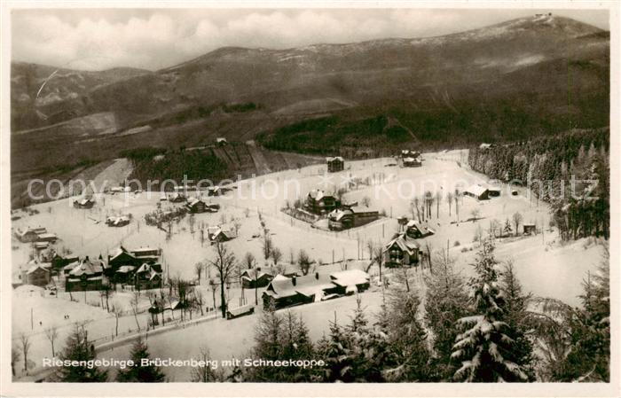 Brueckenberg Krummhuebel Riesengebirge PL mit Schneekoppe