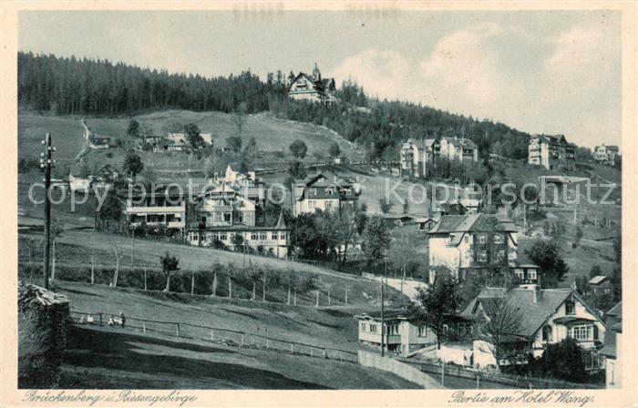 Brueckenberg Krummhuebel Riesengebirge PL Partie am Hotel Wang