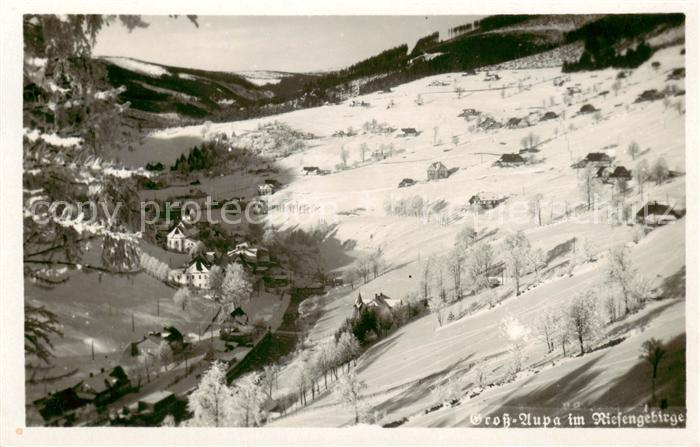 Gross-Aupa Velka Upa CZ Winterpanorama Riesengebirge