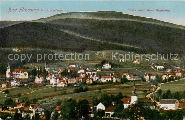 Bad Flinsberg Swieradow Zdroj PL Panorama Blick nach dem Heufuder Isergebirge