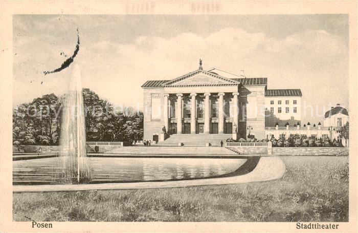 Posen Poznan Stadttheater Feldpost