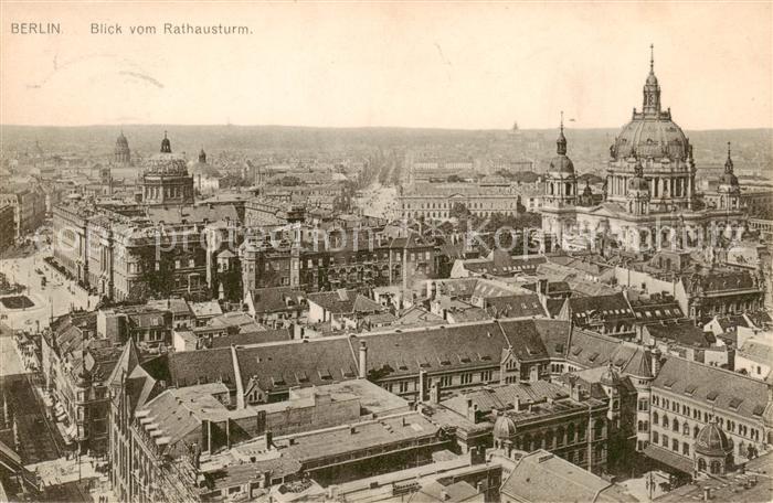 BERLIN  CITY Stadtpanorama Blick vom Rathausturm