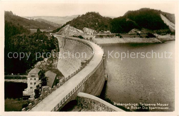 Mauer Jelenia Gora Bobertalsperre Sperrmauer Riesengebirge
