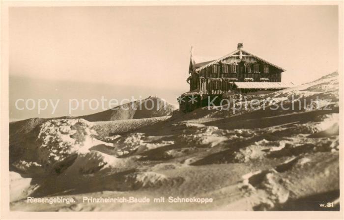 Krummhuebel Karpacz Riesengebirge PL Prinz-Heinrich-Baude im Winter