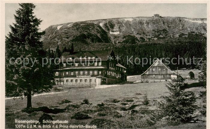 Spindlermuehle Spindleruv Mlyn CZ Schlingelbaude Blick nach der Prinz-Heinrich-B