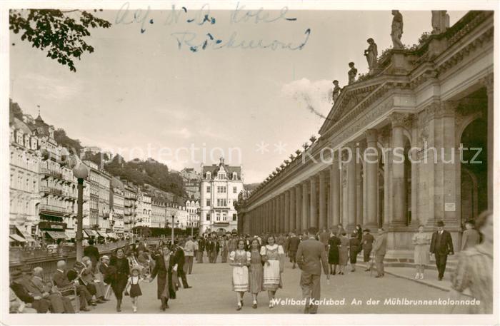 Karlsbad Eger Karlovy Vary Muehlbrunnenkolonnade