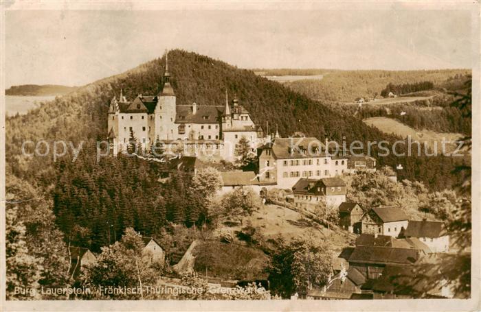 Lauenstein Oberfranken Burg Lauenstein Fraenkisch-Thueringische Grenzwarte