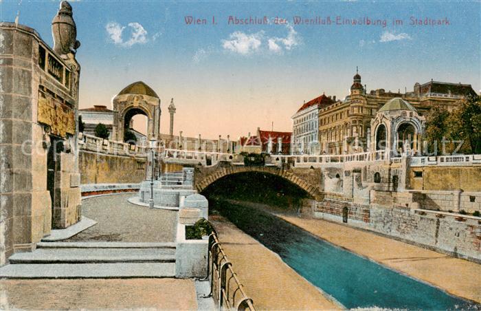 Wien AT Abschluss der Wienfluss-Einwoelbung im Stadtpark