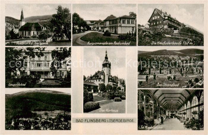 Bad Flinsberg Swieradow Zdroj PL Kirche Leopolsbad Panorama Kurpromenade Radiumb