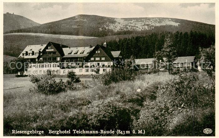 Riesengebirge Krkonose Karkonosze Berghotel Teichmann Baude