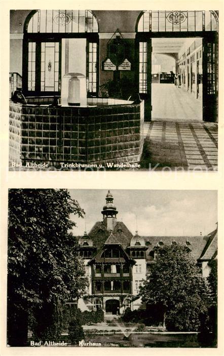 Bad Altheide Polanica-Zdrój Trinkbrunnen und Wandelhalle Kurhaus
