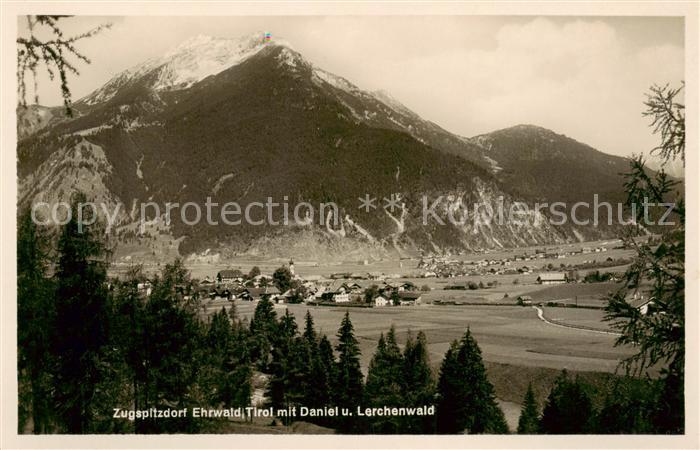 Ehrwald Tirol AT Zugspitzdorf mit Daniel und Lerchenwald