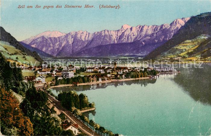 Zell See AT Panorama mit Steinernes Meer