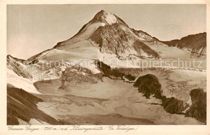 Grosser-Geiger 3365m AT von der Kursingerhuette und Grossvenediger