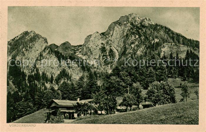Vorderbrand Berchtesgaden Blick auf das Hohe Brett