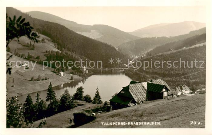 Krausebauden Riesengebirge PL Talsperre Panorama
