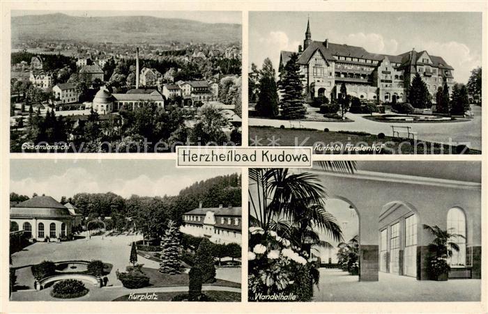 Bad Kudowa Kudowa-Zdroj Niederschlesien PL Panorama Kurhotel FuerstenhofKurplatz
