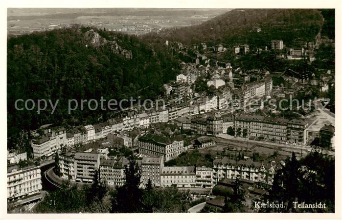 Karlsbad Eger Karlovy Vary Teilansicht