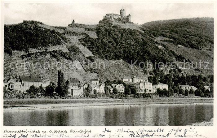 BERNKASTEL-KUES Berncastel Rheinland-Pfalz Moselpartie mit Burg Landshut