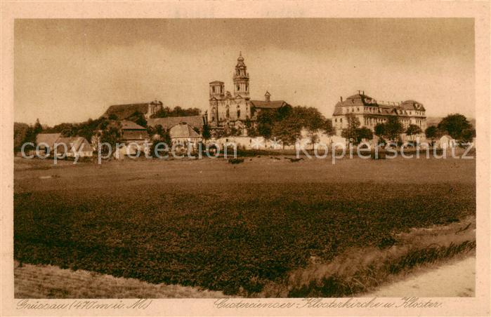 Gruessau Krzeszow PL Cistercienser Klosterkirche und Kloster
