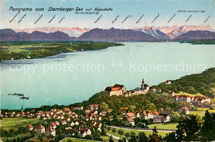 Starnberg Starnbergersee Panorama