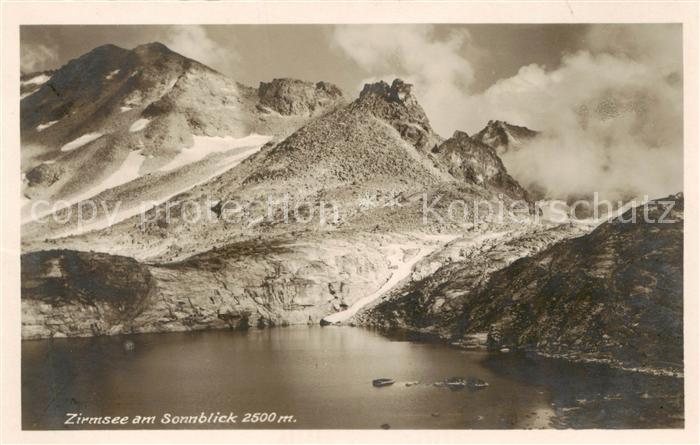Zirmsee 2495m Kaernten AT am Sonnblick