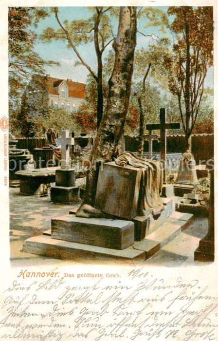 HANNOVER  CITY Das geoeffnete Grab
