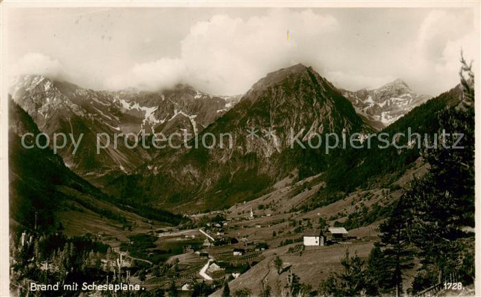Brand  Vorarlberg AT mit Schesaplana