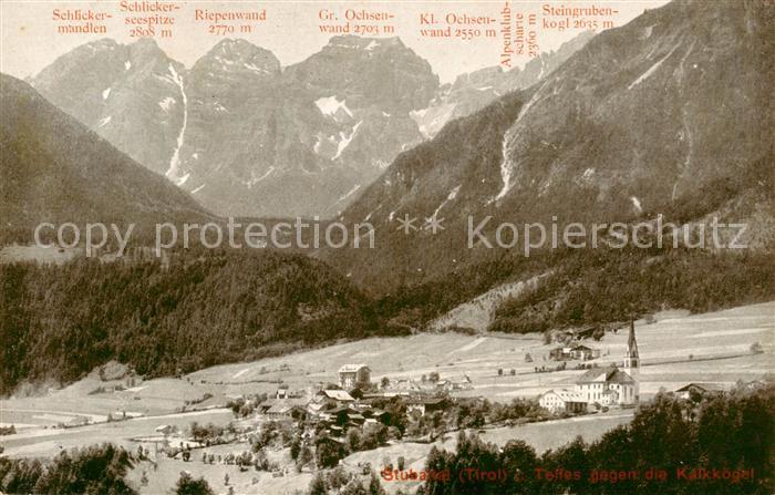 Stubaital Tirol AT Telfes gegen die Kalkkoegel