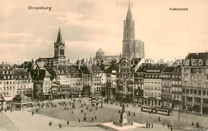 Strassburg Elsass Kleberplatz Feldpost