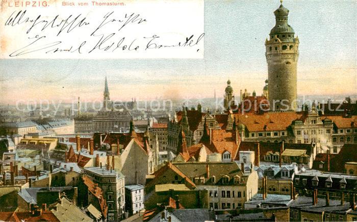 LEIPZIG Sachsen Blick vom Thomasturm