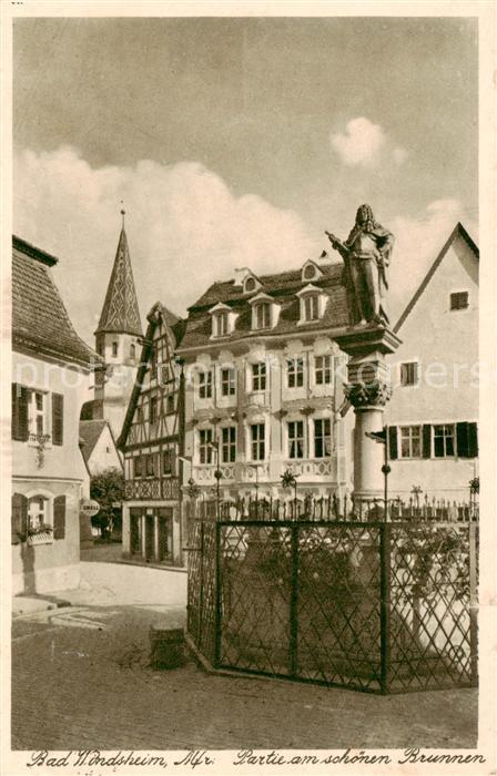 Bad Windsheim Partie am schoenen Brunnen