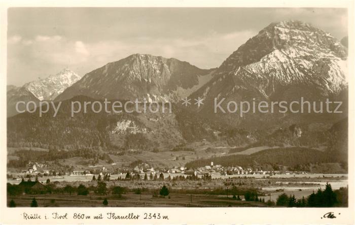 Reutte Tirol Panorama mit Thaneller