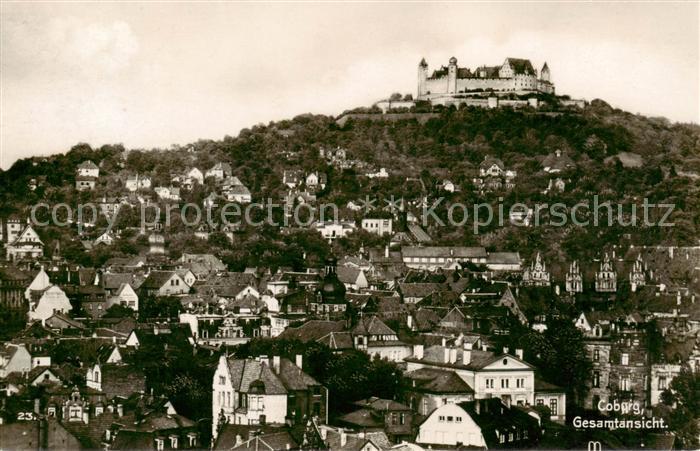 Coburg Bayern Panoama mit Veste Coburg