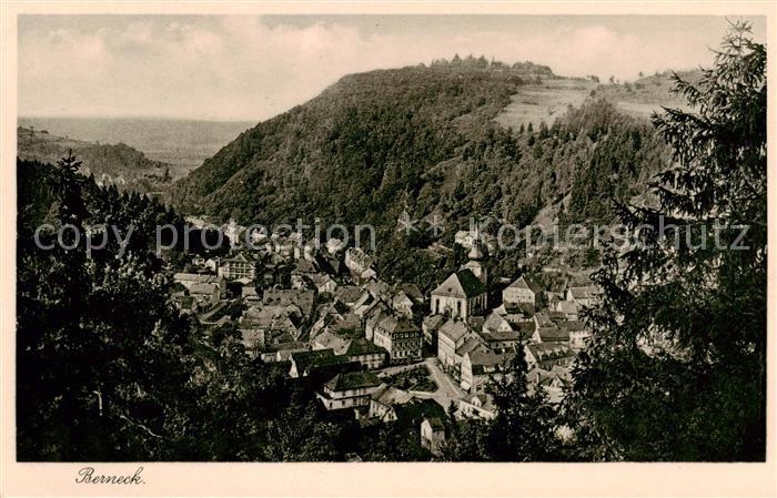 Berneck Bad Fichtelgebirge Panorama von der schoenen Aussicht