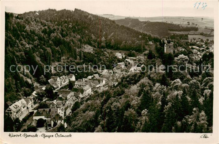 Berneck Bad Fichtelgebirge Blick von der Ruine