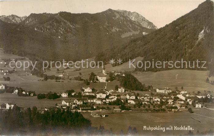 Ruhpolding Bayern Panorama mit Hochfelln