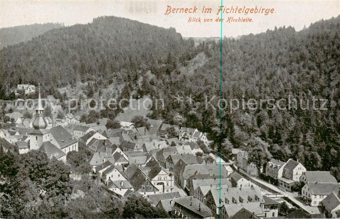 Berneck Bad Fichtelgebirge Blick von der Kirchleite