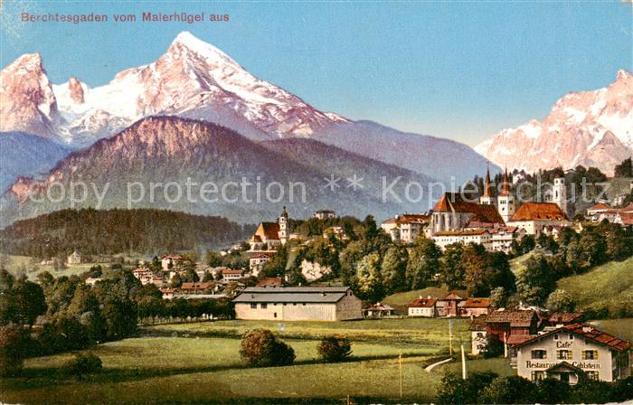 BERCHTESGADEN Bayern Blick vom Malerhuegel