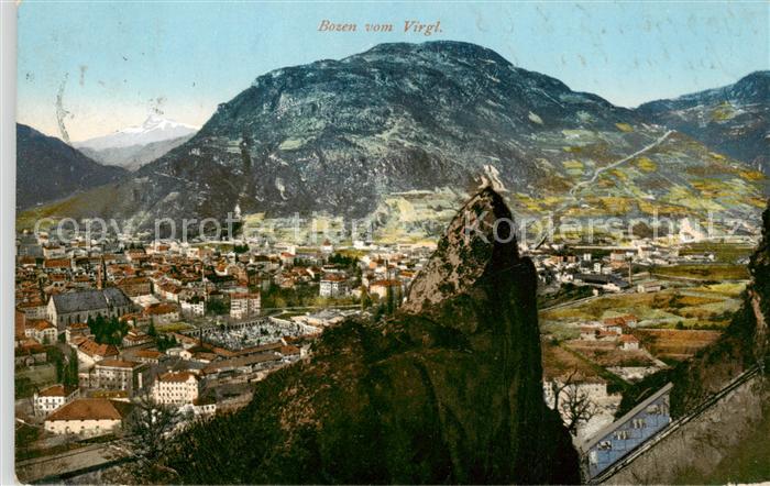 Bozen Bolzano Suedtirol IT Blick vom Virgl