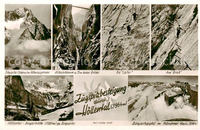 Hoellental Garmisch-Partenkirchen Zugspitze Hoellentalgletscher Hoellentalklamm